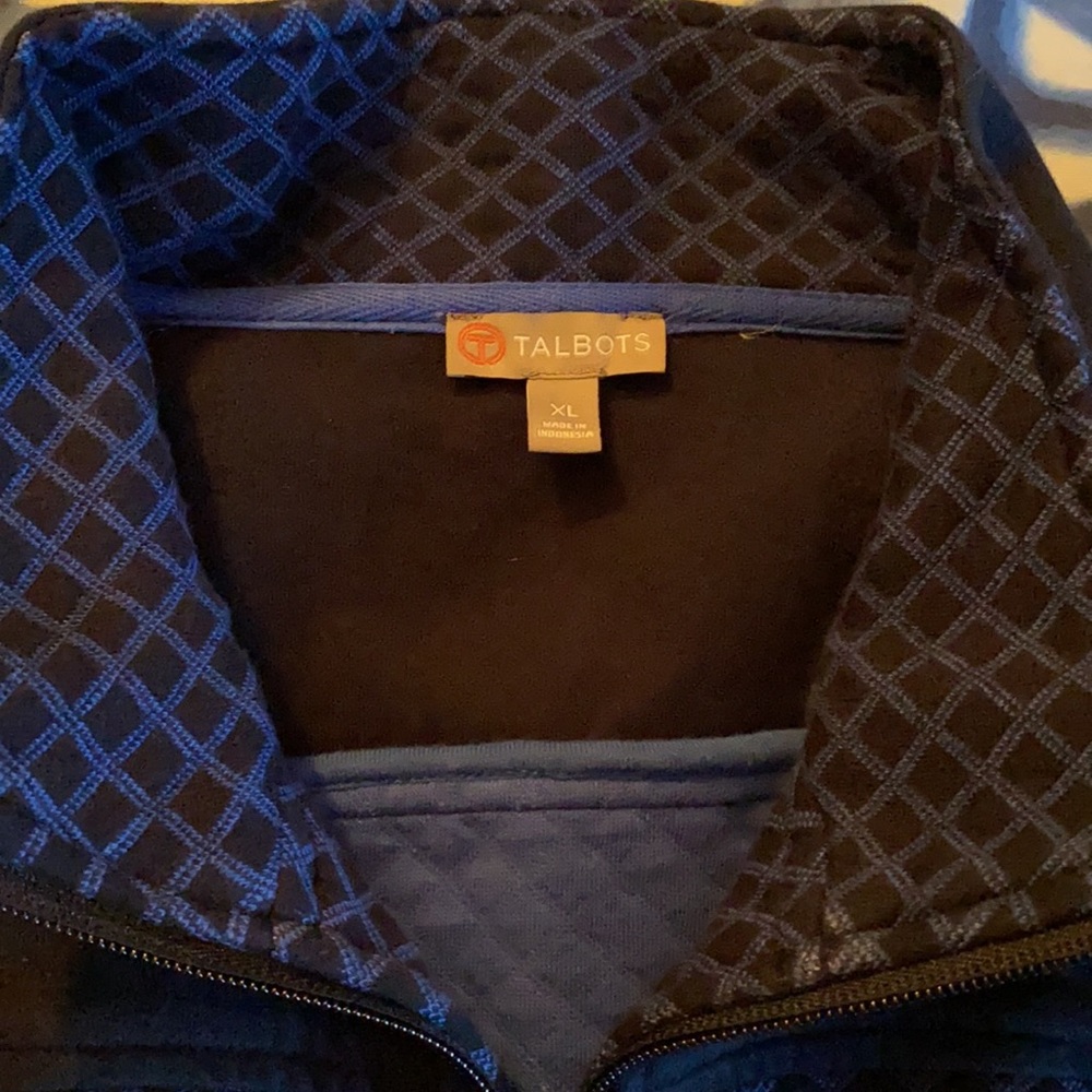 T By Talbots Navy Zippered Jacket - image 3